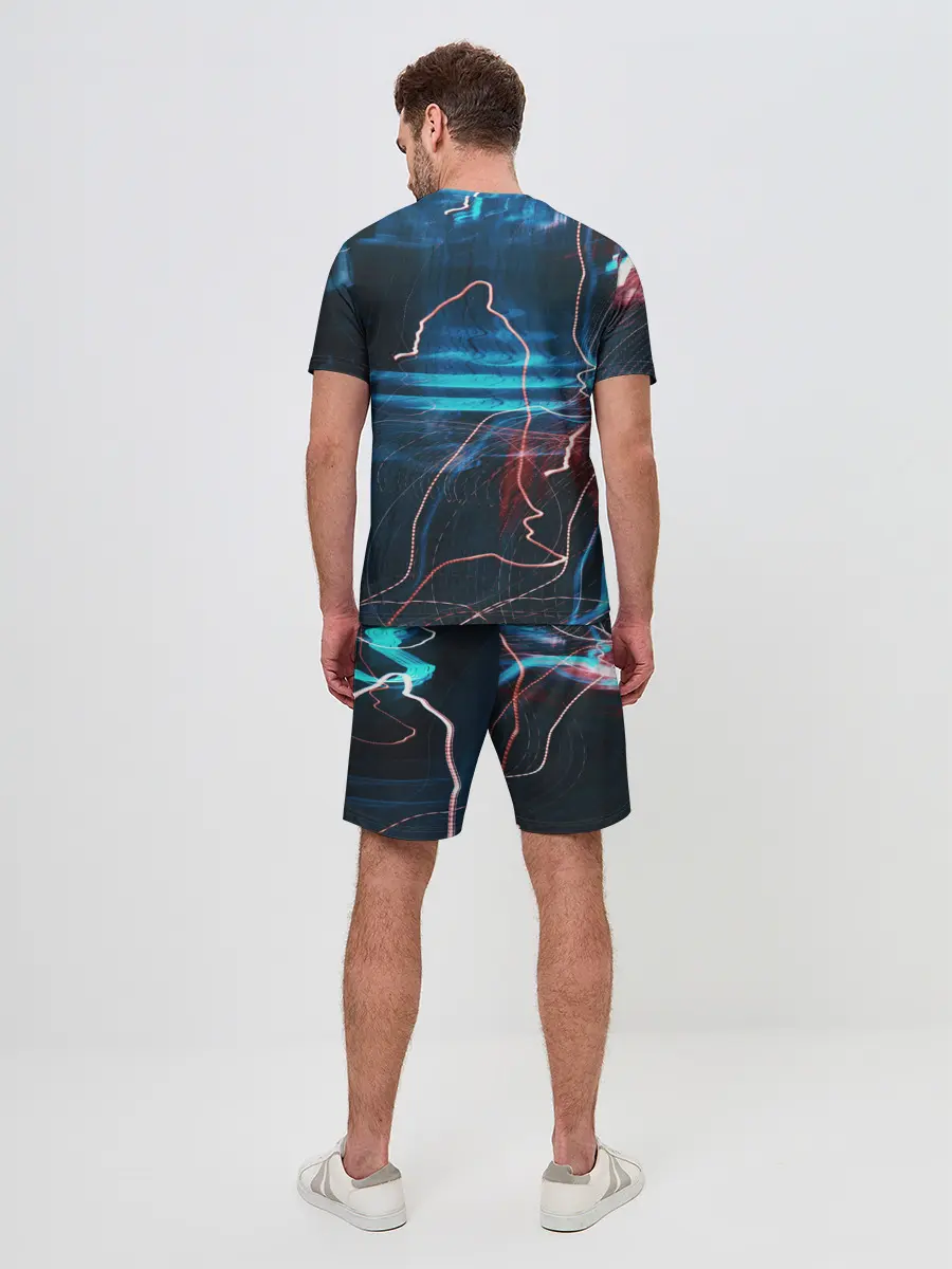 Мужской костюм с шортами / Freeze Light digital art