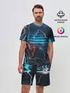 Мужской костюм с шортами / Freeze Light digital art