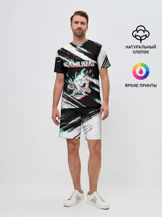 Мужской костюм с шортами / Samurai | Glitch.
