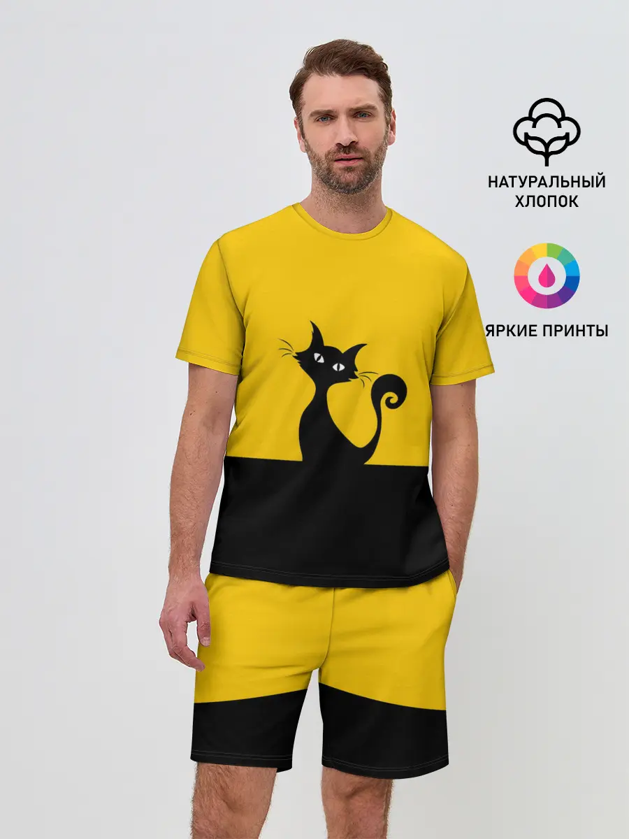 Мужской костюм с шортами / Гордый кот.