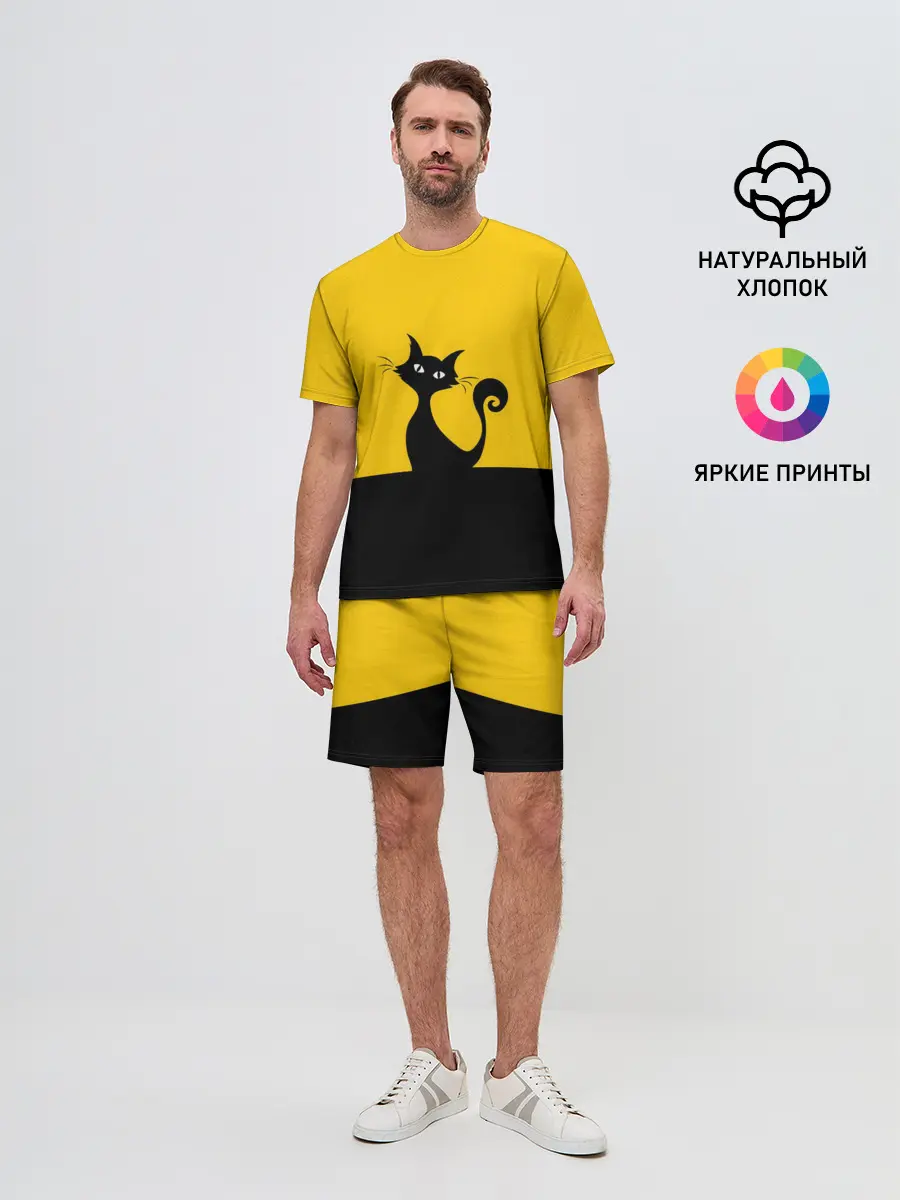 Мужской костюм с шортами / Гордый кот.