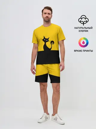 Мужской костюм с шортами / Гордый кот.