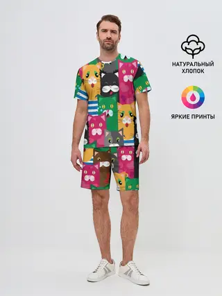 Мужской костюм с шортами / Голодные котики.
