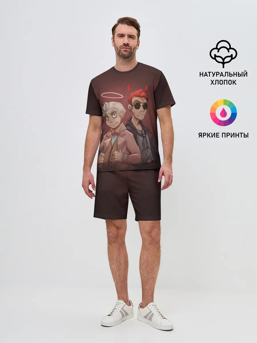 Мужской костюм с шортами / Азирафель и Кроули