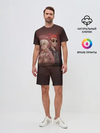 Мужской костюм с шортами / Азирафель и Кроули