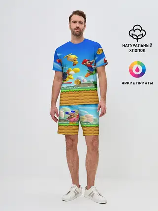 Мужской костюм с шортами / Марио