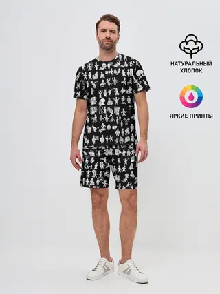Мужской костюм с шортами / FALLOUT BLACK