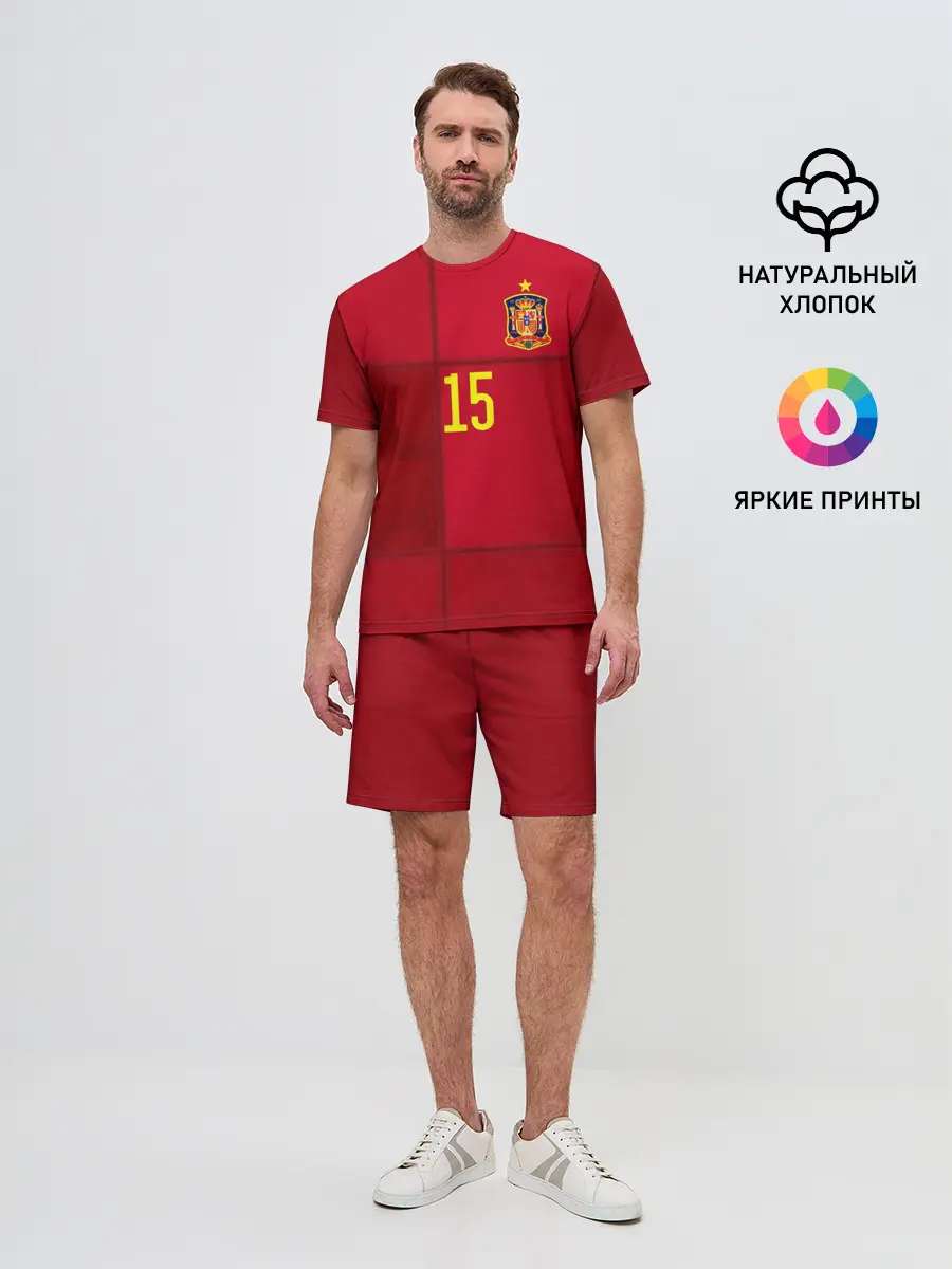 Мужской костюм с шортами / Ramos home EURO 2020