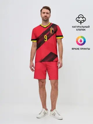 Мужской костюм с шортами / Lukaku home EURO 2020