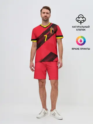Мужской костюм с шортами / De Bruyne home EURO 2020