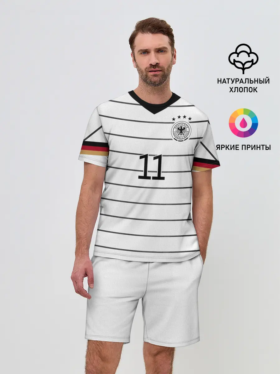 Мужской костюм с шортами / Reus home EURO 2020