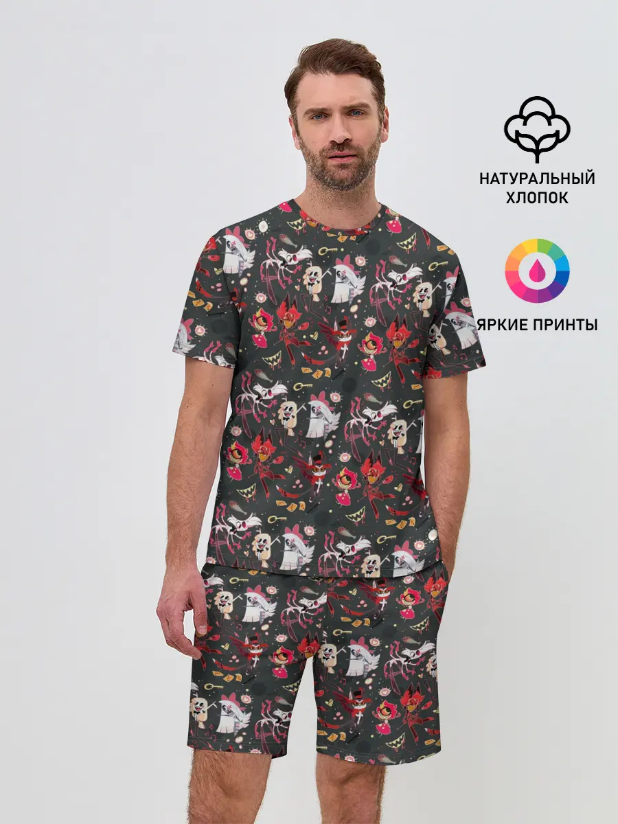 Мужской костюм с шортами / Hazbin Hotel