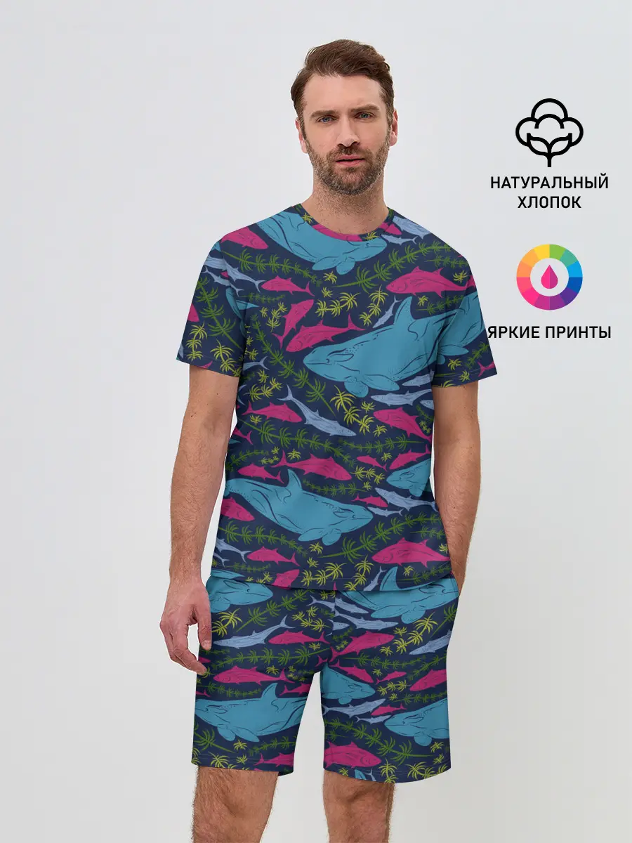 Мужской костюм с шортами / Касатки