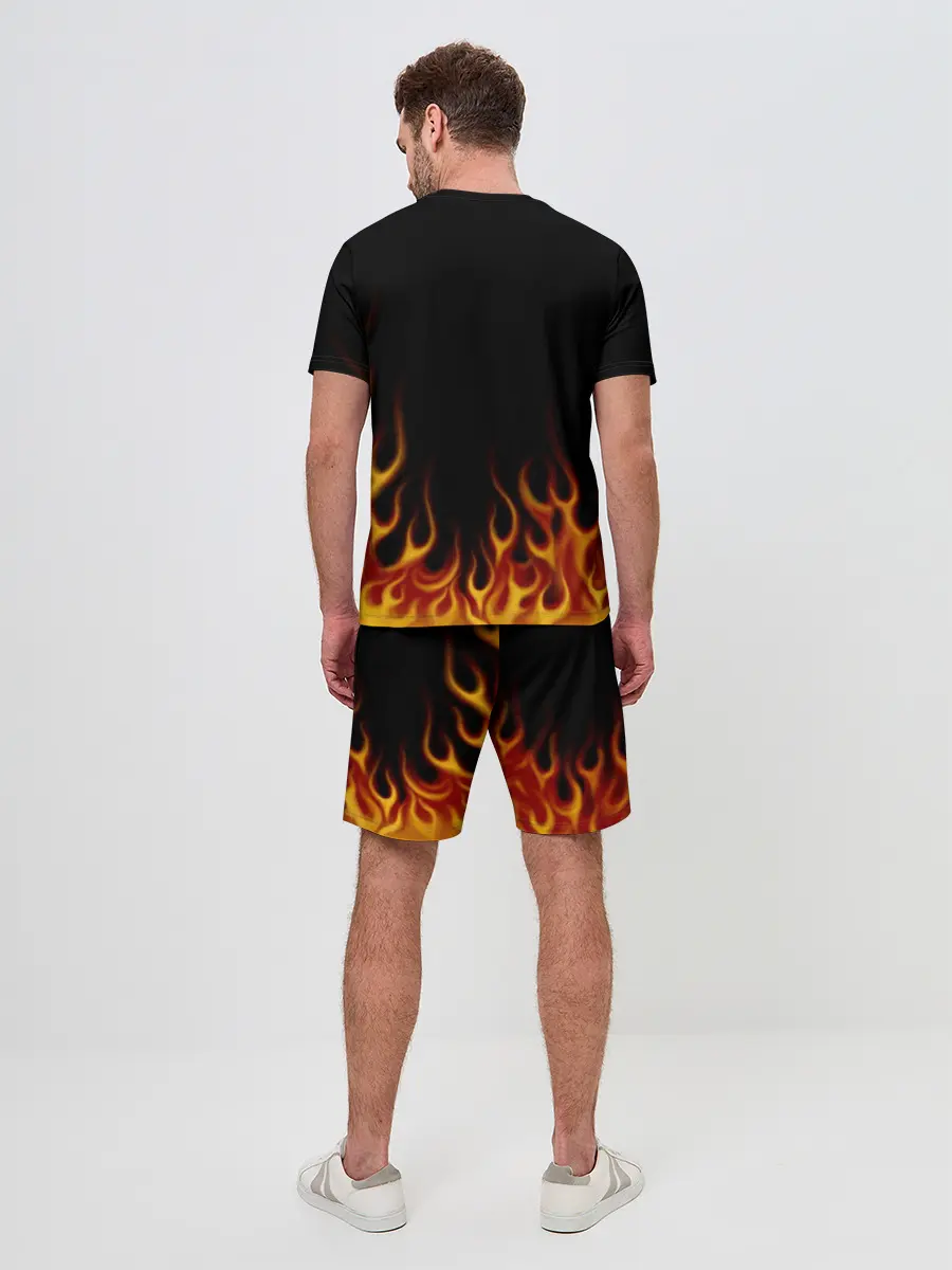 Мужской костюм с шортами / Пламя Old School