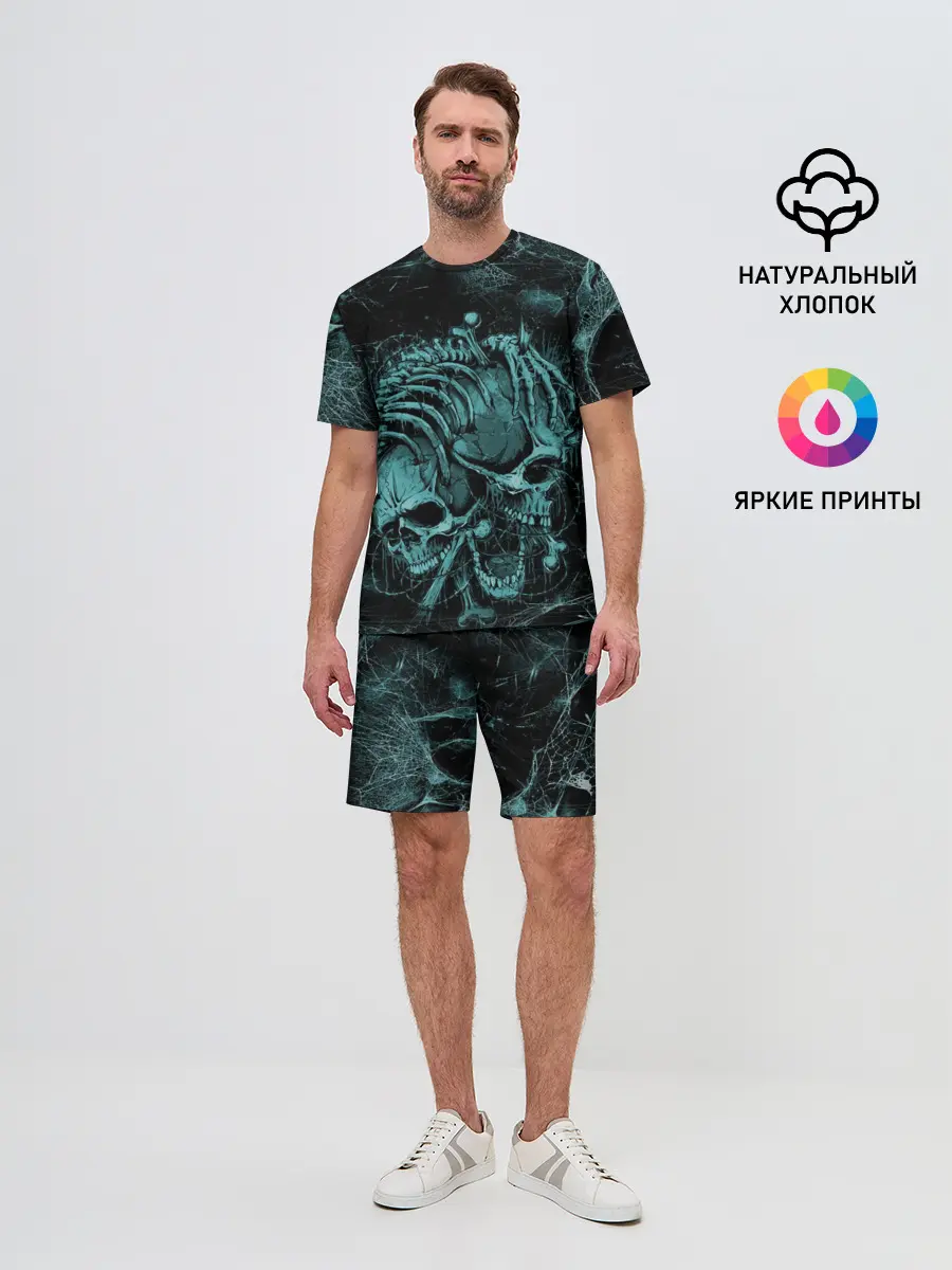 Мужской костюм с шортами / two skulls