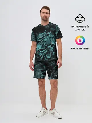 Мужской костюм с шортами / two skulls