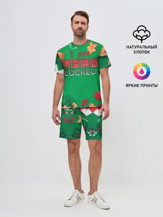 Мужской костюм с шортами / Новогодний Sherlock