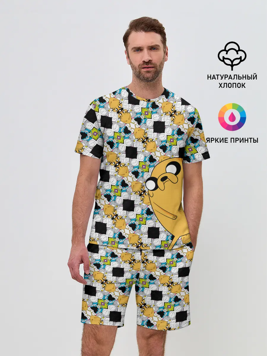 Мужской костюм с шортами / Jake Adventure Time