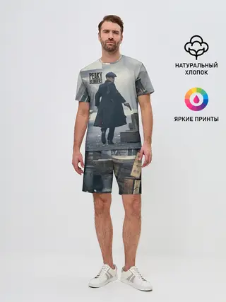 Мужской костюм с шортами / Острые козырьки