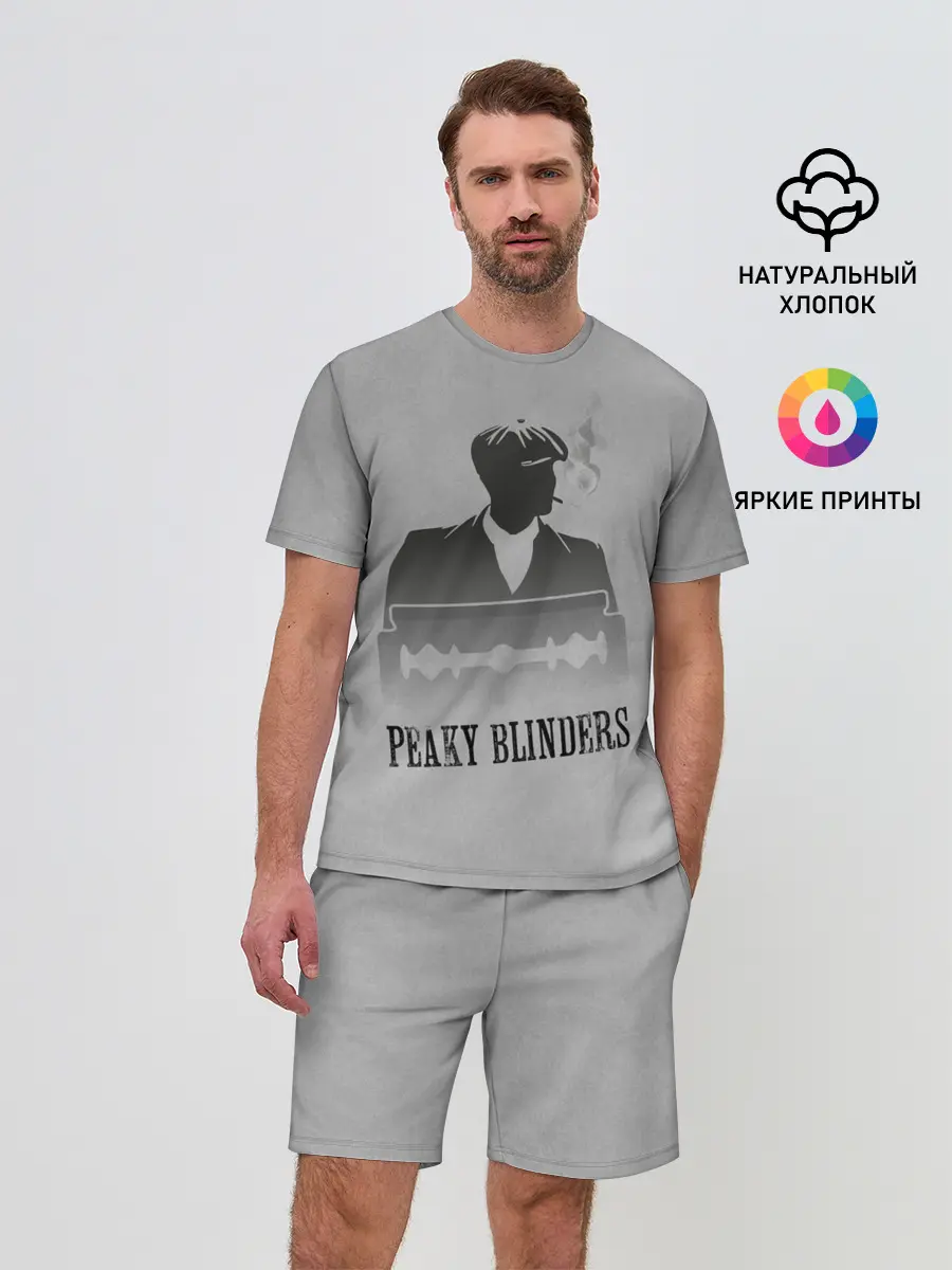 Мужской костюм с шортами / Острые козырьки