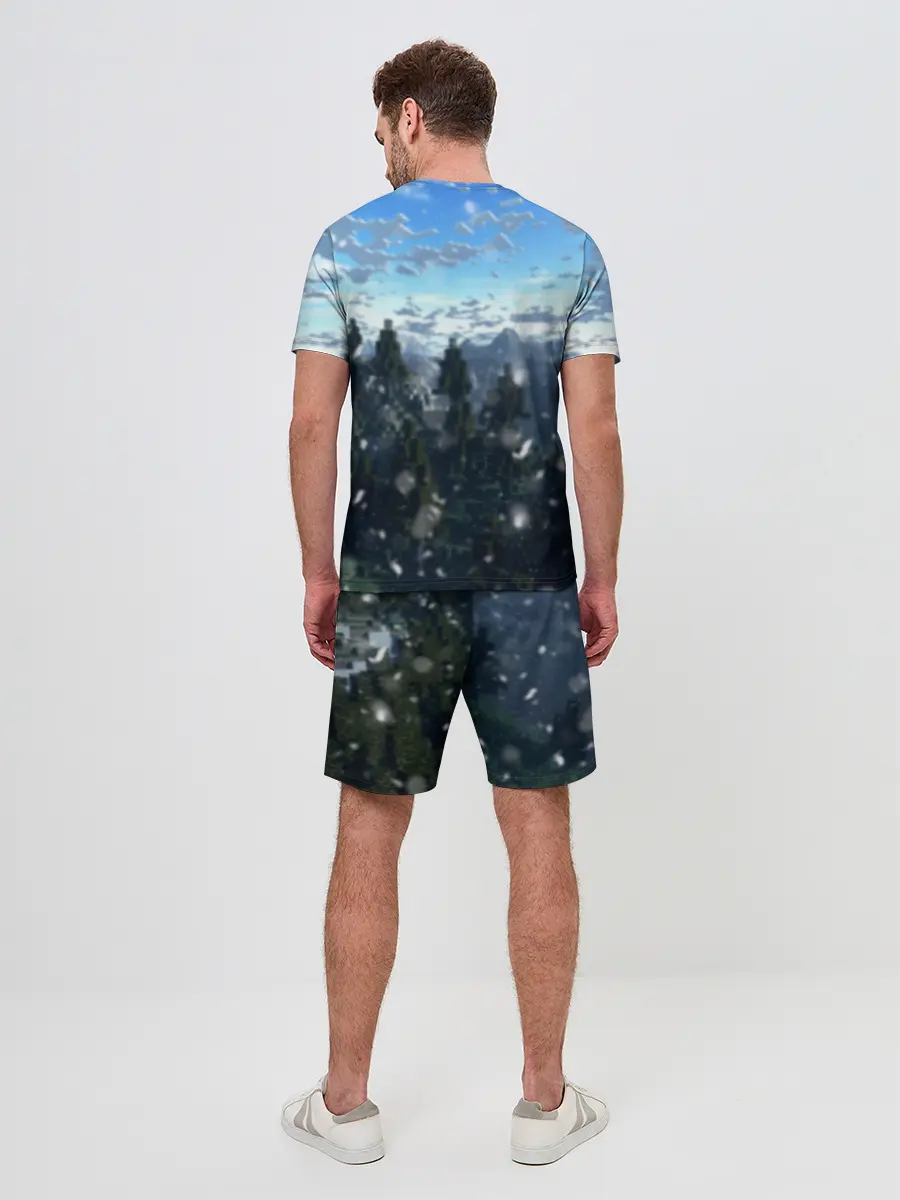 Мужской костюм с шортами / Minecraft / Майнкрафт