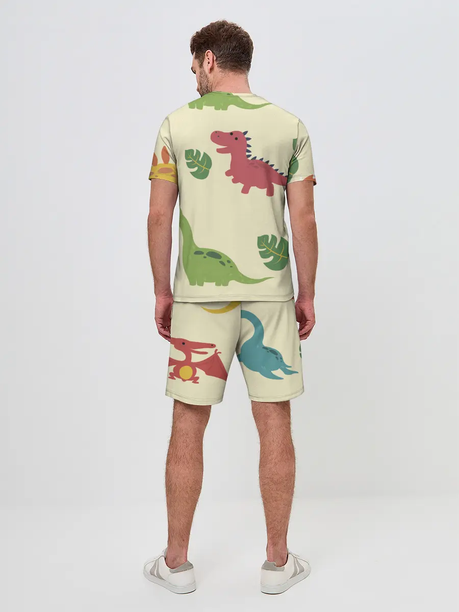 Мужской костюм с шортами / Динозаврики