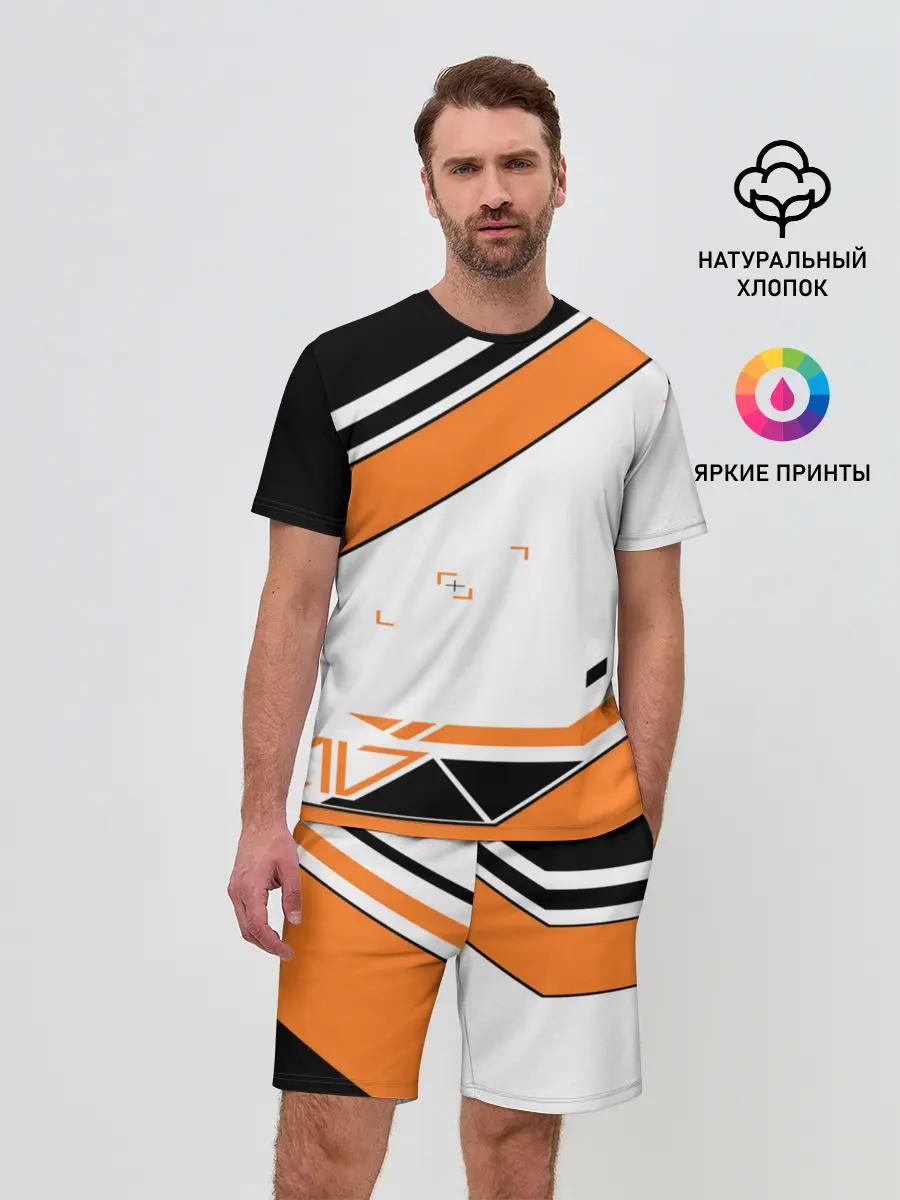 Мужской костюм с шортами / Cs Go Asiimov Style #1