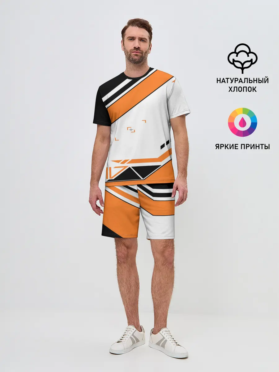 Мужской костюм с шортами / Cs Go Asiimov Style #1