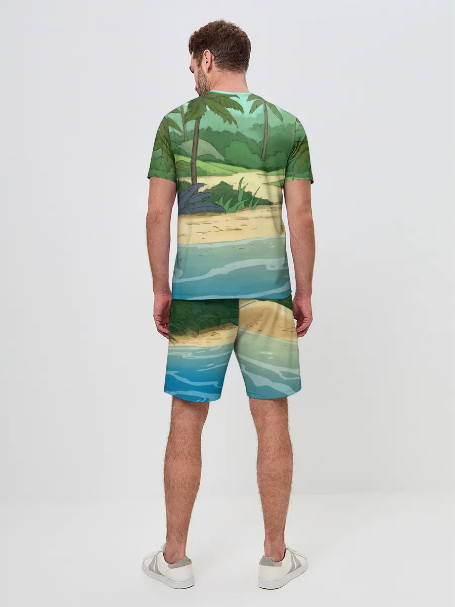 Мужской костюм с шортами / Bears on the beach