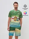 Мужской костюм с шортами / Bears on the beach