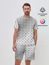 Мужской костюм с шортами / Рифлёный металл