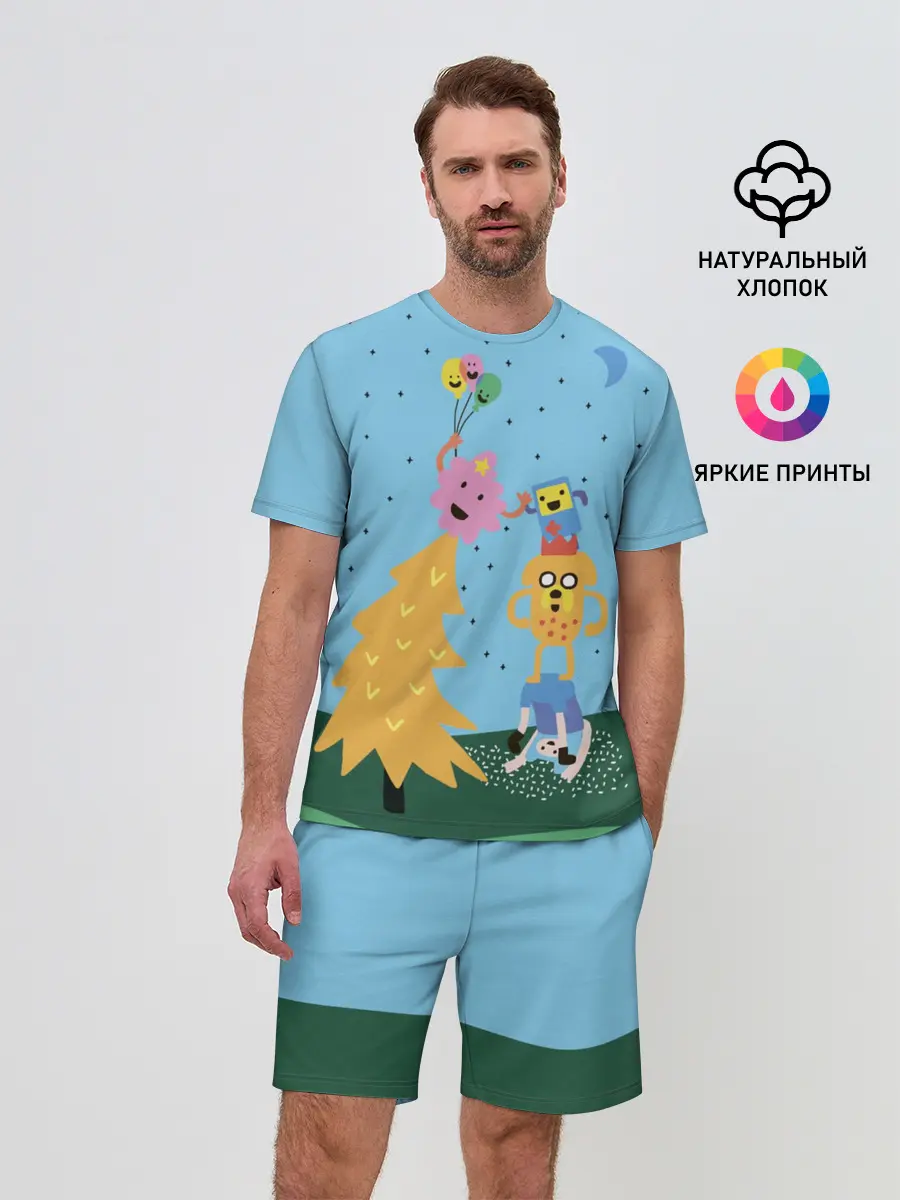 Мужской костюм с шортами / Время приключений Ёлка
