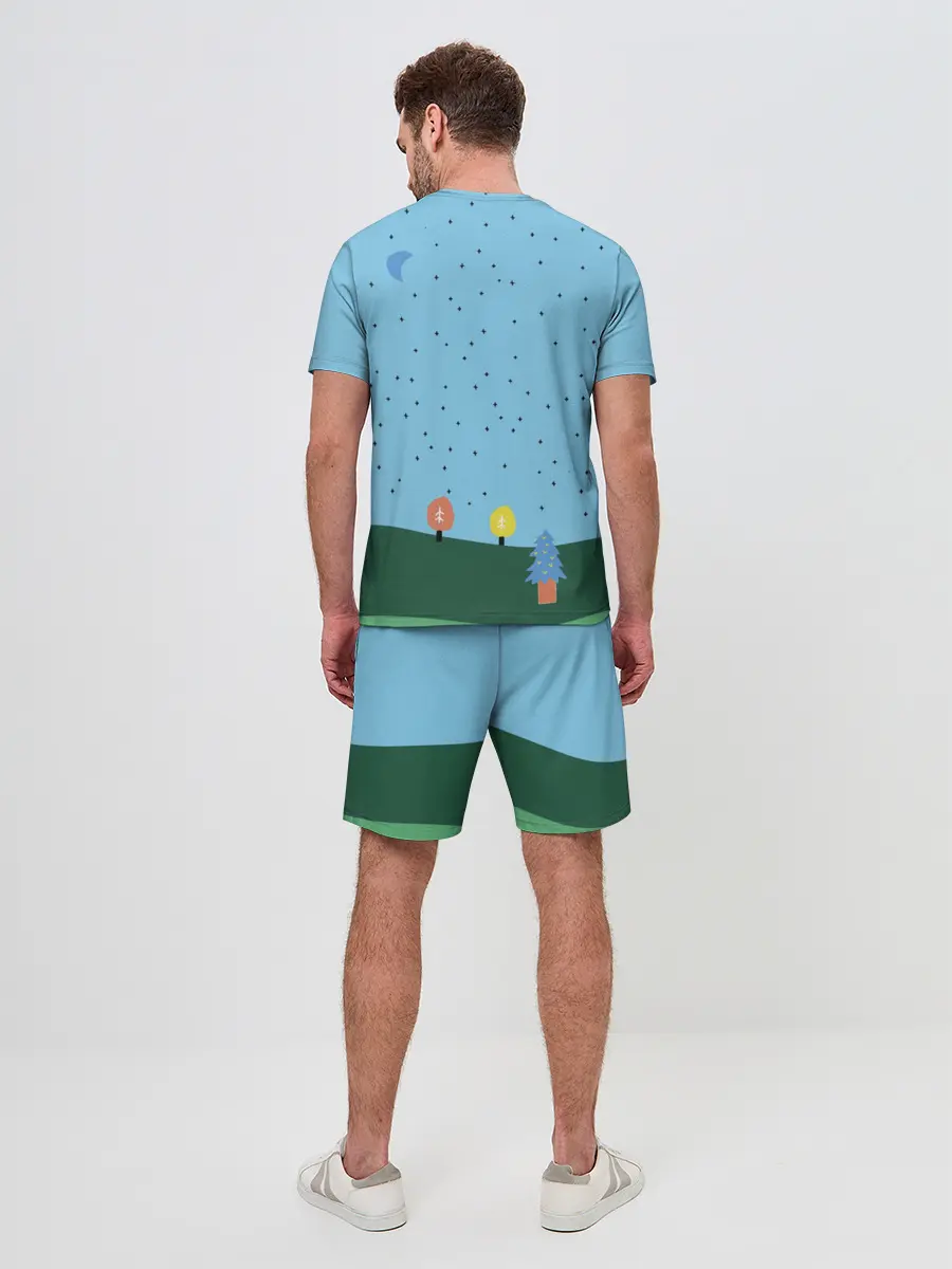 Мужской костюм с шортами / Время приключений Ёлка