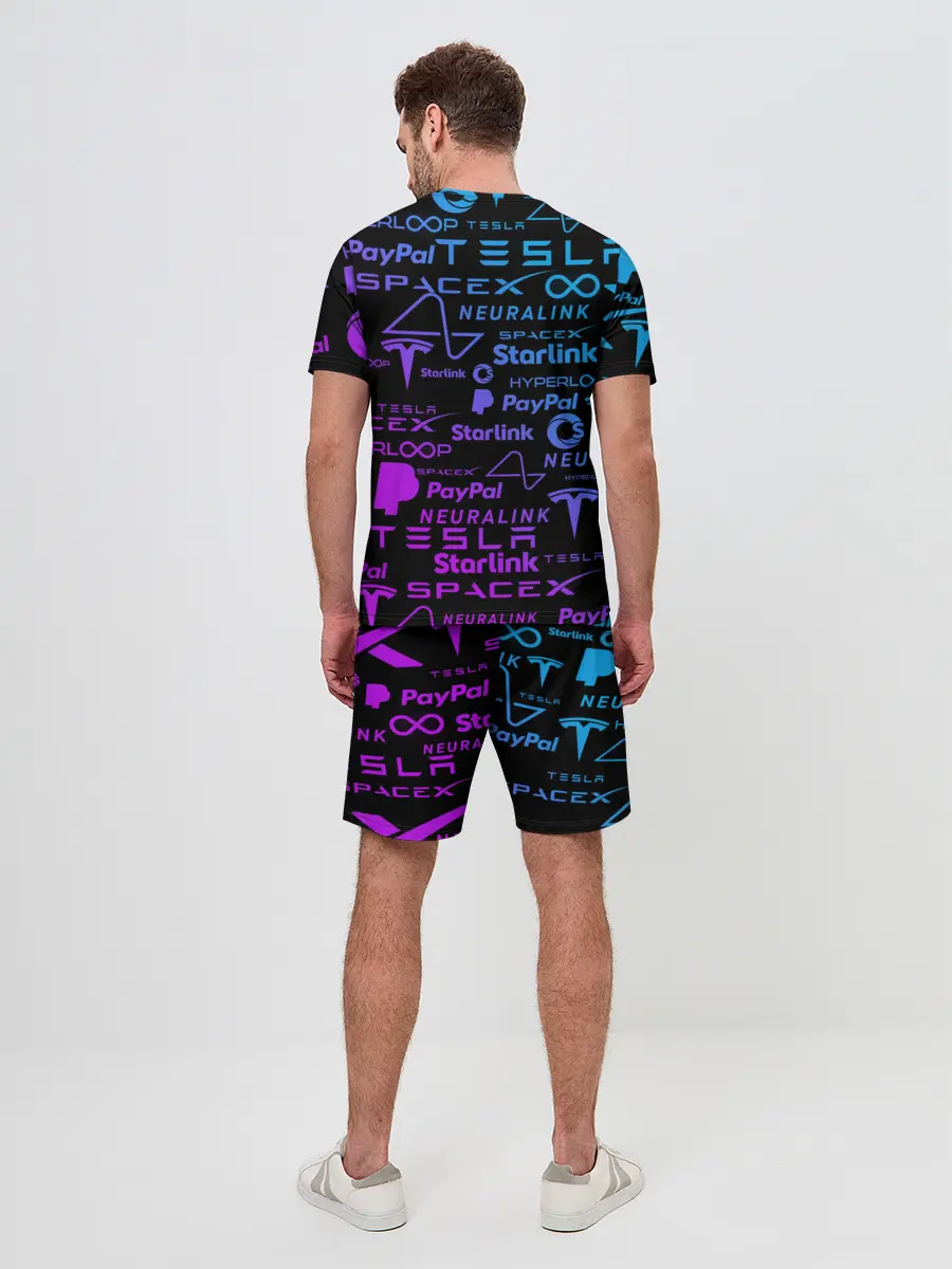 Мужской костюм с шортами / ЛОГОТИПЫ ПРОЕКТОВ ИЛОНА МАСКА.