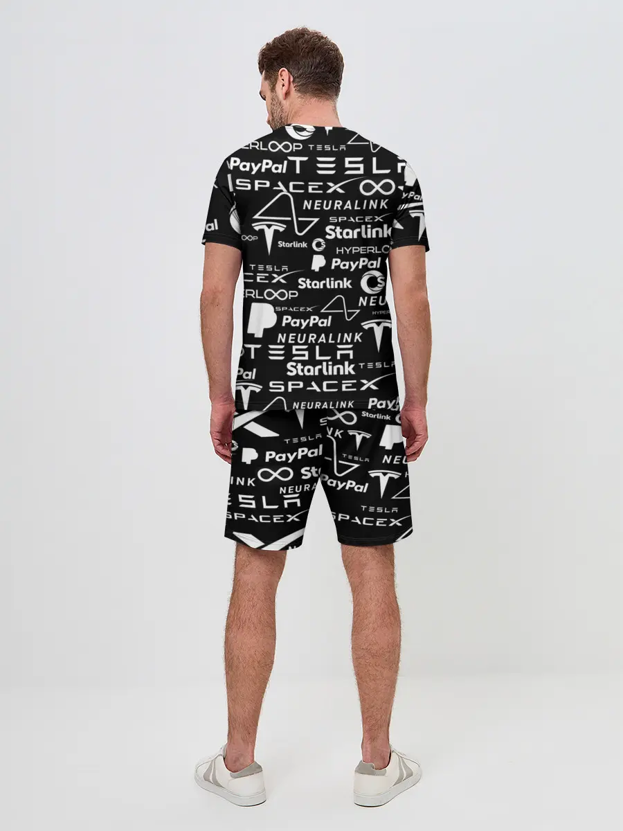 Мужской костюм с шортами / ЛОГОТИПЫ ПРОЕКТОВ ИЛОНА МАСКА.