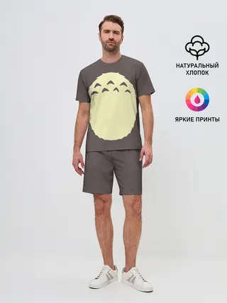 Мужской костюм с шортами / Животик Тоторо