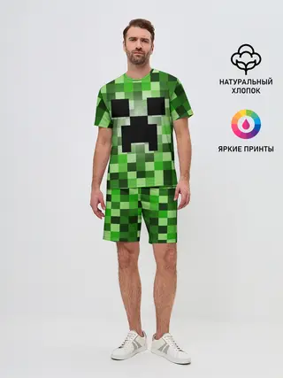 Мужской костюм с шортами / MINECRAFT