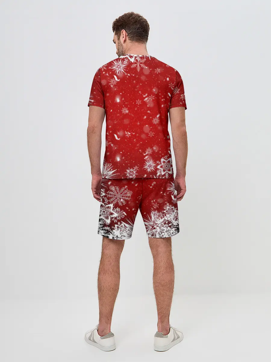 Мужской костюм с шортами / Новогодний Fortnite