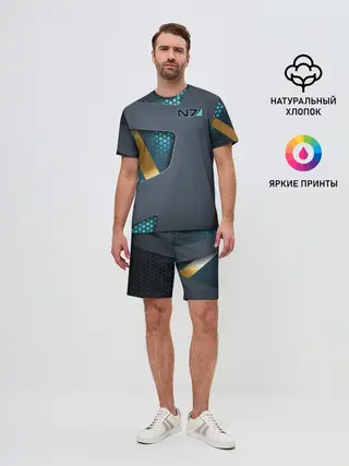 Мужской костюм с шортами / MASS EFFECT N7 | МАСС ЭФФЕКТ Н7