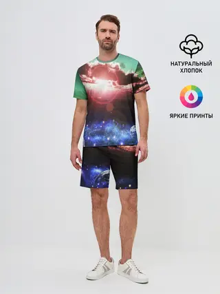 Мужской костюм с шортами / ЗАКАТ НОЧНОЙ