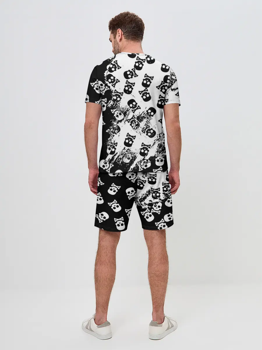 Мужской костюм с шортами / Черепа