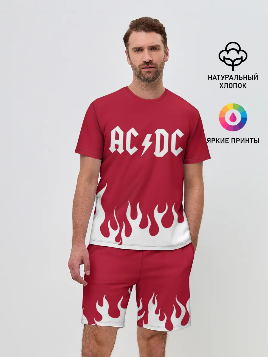 Мужской костюм с шортами / AC DC