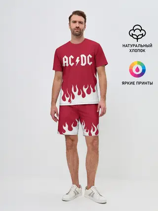 Мужской костюм с шортами / AC DC