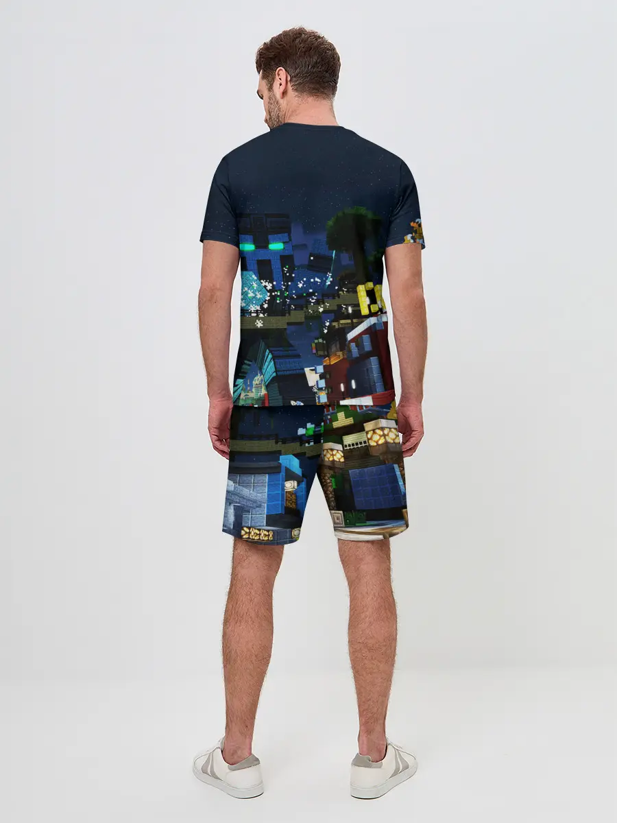 Мужской костюм с шортами / MINECRAFT