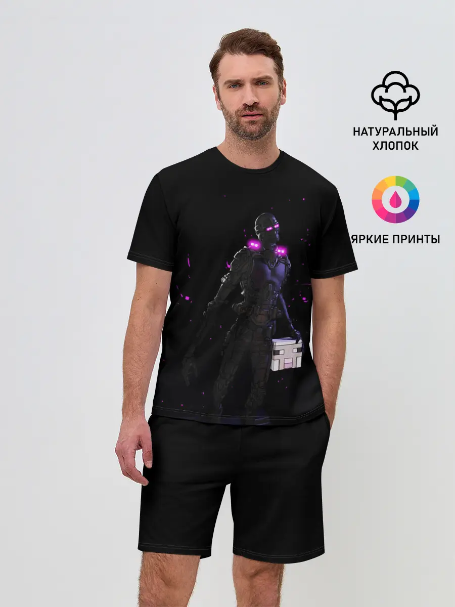 Мужской костюм с шортами / MINECRAFT