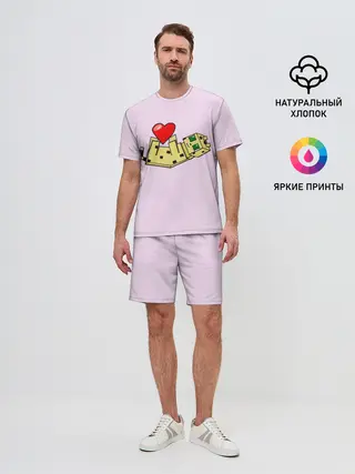 Мужской костюм с шортами / MINECRAFT