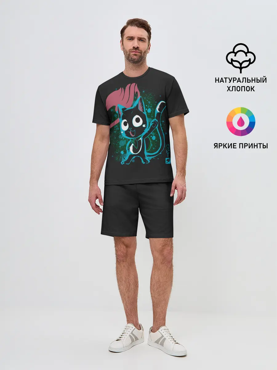 Мужской костюм с шортами / Эмблема Хвоста Феи и Хэппи