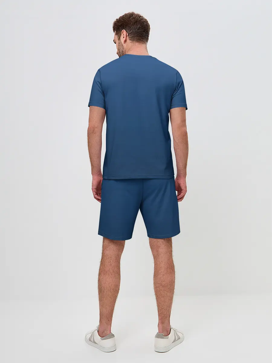 Мужской костюм с шортами / 19-4052 Classic Blue