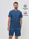 Мужской костюм с шортами / 19-4052 Classic Blue