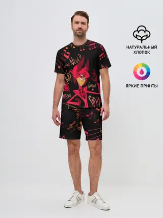 Мужской костюм с шортами / HAZBIN HOTEL ALASTOR.